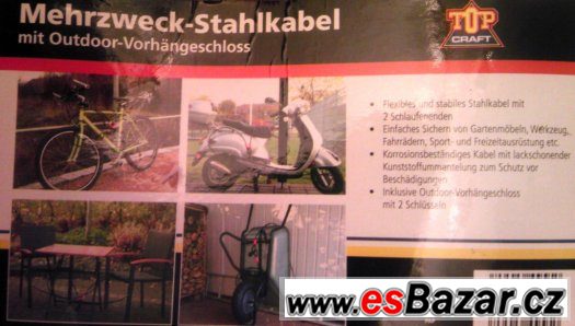 Zámek délky 5m, ochrana venkovní, vysoká kvalita a pevnost – fotografie 3
