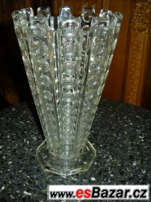 Přepychová starožitná váza s mnoha oky,značená Výška 24cm,