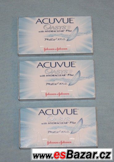 Prodám NOVÉ a NIKDY NEPOUŽITÉ kontaktní čočky ACUVUE Oasys – fotografie 3