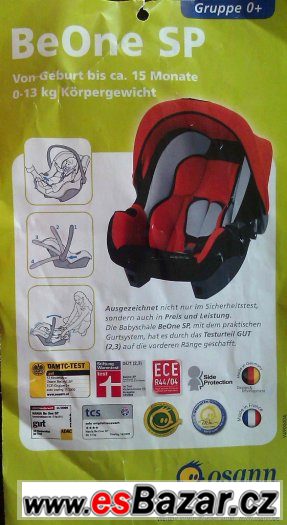 Nosítko dětské + autosedačka,Francie, 0-13kg, do 15 měs. – fotografie 2