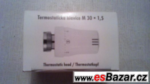 Prodam  Termostatickou hlavici na topeni M30x1.5 – fotografie 1