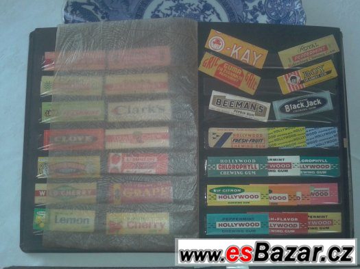 Obaly od žvýkaček cca400ks.,2 alba. – fotografie 3