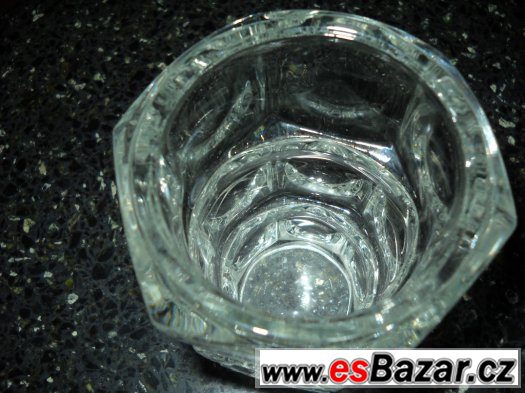 Křištálová skvostná váza znač.Elements, výška 18cm, váha 1,3 – fotografie 5