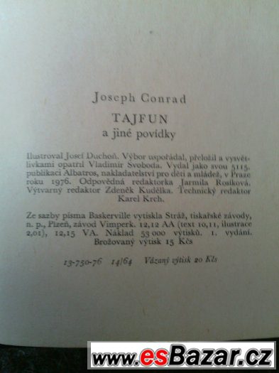 Tajfun a jiné povídky, Josef Conrad – fotografie 2