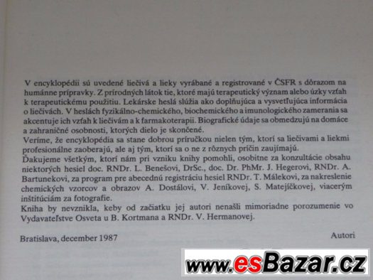 ENCYKLOPÉDIA FARMACIE, prof. Chalabala – fotografie 2
