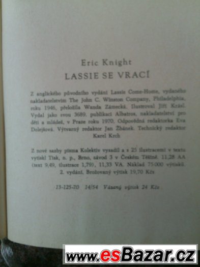 Lassie se vrací, Eric Knight – fotografie 2