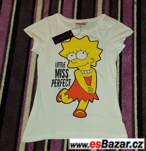 Krásné bílé tričko The Simpsons – fotografie 1