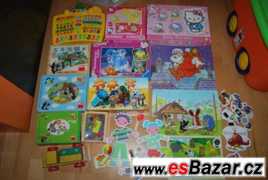 Puzzle, motorické, zvukové, dřevěné hračky – fotografie 1