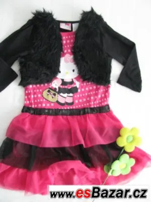 DÍVČÍ ŠATY: HELLO KITTY   7-8 r.