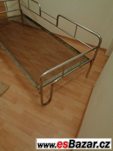 chromovaný gauč ,postel halabala , thonet? – fotografie 3