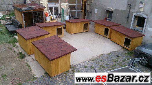 Zateplená psí bouda MIDDLE02  (140x85x85) – fotografie 5