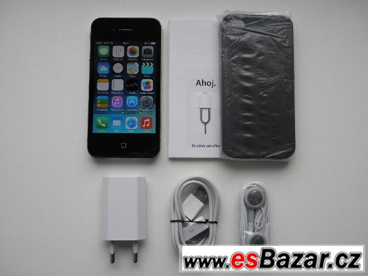 APPLE iPhone 4 16GB Black + příslušenství - ZÁRUKA – fotografie 1