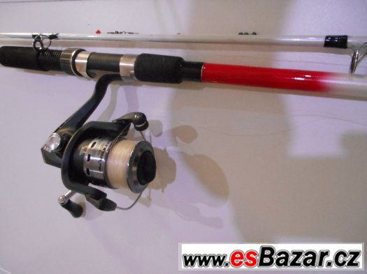 Prut STELLPOWER LITE SEABASS+Naviják D.A.M Fighter Pro 130FD – fotografie 3
