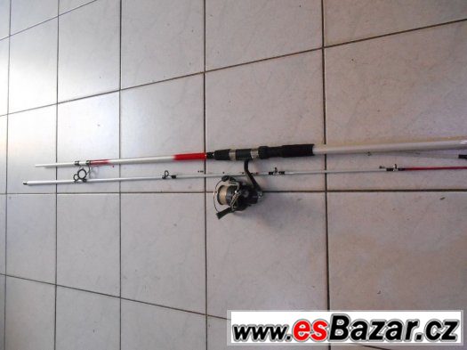 Prut STELLPOWER LITE SEABASS+Naviják D.A.M Fighter Pro 130FD – fotografie 4