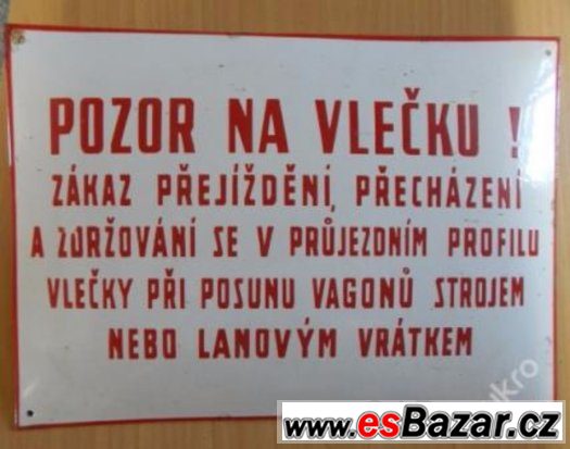 cedule bezpečnostní plast smalt papir umakart atd.. – fotografie 4