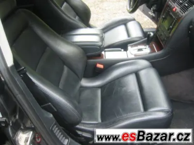 AUDI A8,S8 D2 - sedačky RECARO černá kůže 2002