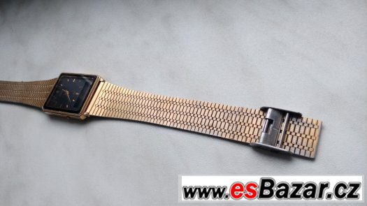 casio zlaté hodinky analogové i digitální v jednom funkční – fotografie 4