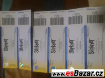 3 vstupenky lístky na Slipknot a Suicidal Tendencies, Stání