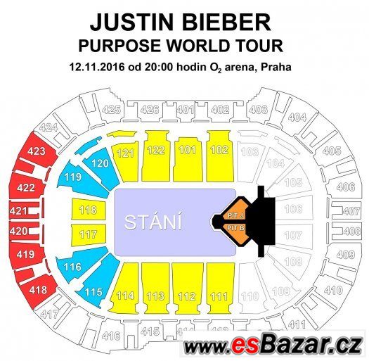 JUSTIN BIEBER vyprodaný koncert Praha 12. 11. 2016 – fotografie 2