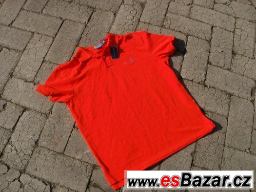 ralph lauren triko polotriko oranžové nové s mílečkem pánské – fotografie 2
