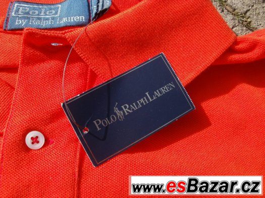 ralph lauren triko polotriko oranžové nové s mílečkem pánské – fotografie 5