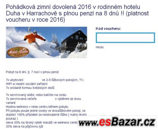 Prodám voucher na hory – fotografie 1