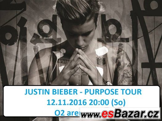JUSTIN BIEBER - PRAHA 2016  - NEJLEPŠI CENY - UPRAVENO – fotografie 1
