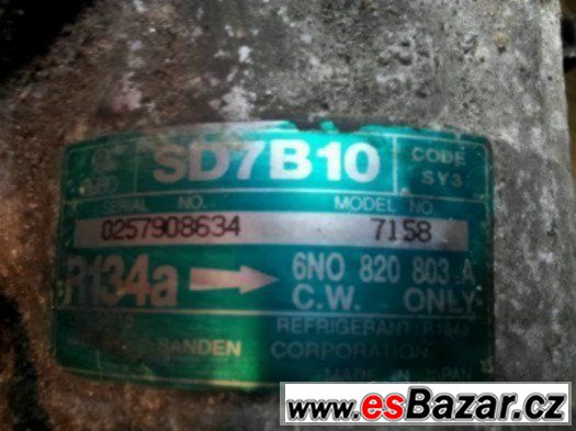 SD7B10 Compressor 6N0 820 803 A SEAT, SKODA VW – fotografie 2