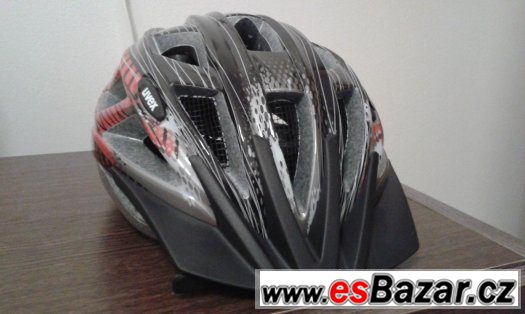 Cyklo helma UVEX XENOVA, SILVER-RED - NOVÁ – fotografie 3