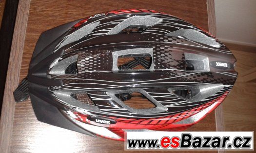 Cyklo helma UVEX XENOVA, SILVER-RED - NOVÁ – fotografie 4