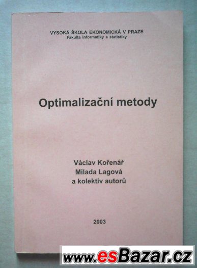 Optimalizační metody – fotografie 1