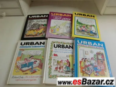 Knihy kreslených vtipů Petra Urbana 300 Kč