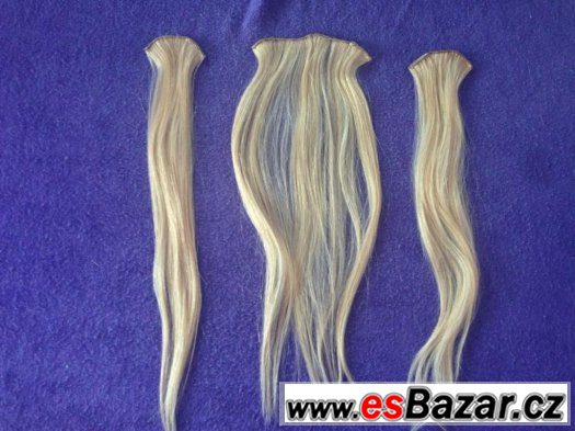 Natur Hair Clips In (vlasové pásy na sponách) – fotografie 1