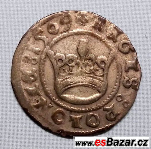 1/2 groš 1509 Krakov, Zikmund I. Starý, Polsko – fotografie 1