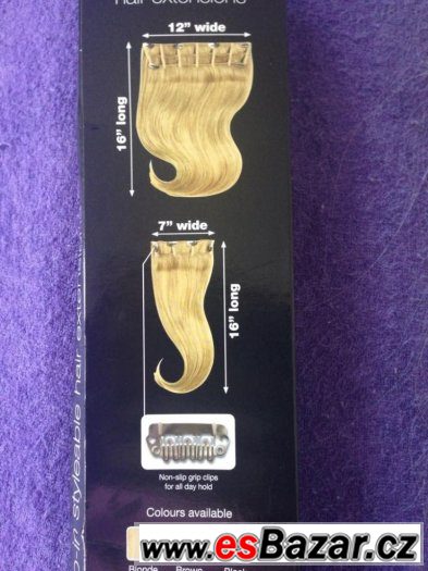 Natur Hair Clips In (vlasové pásy na sponách) – fotografie 2