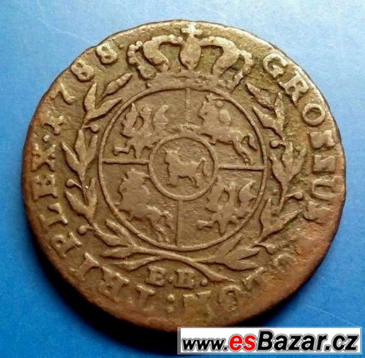 3 groše 1788 EB, Stanislav August, Polsko – fotografie 1