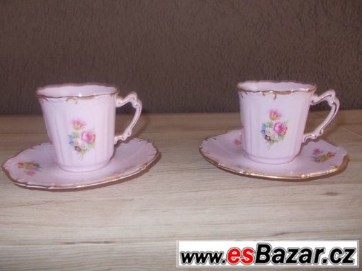 růžový porcelán- originál značený – fotografie 2