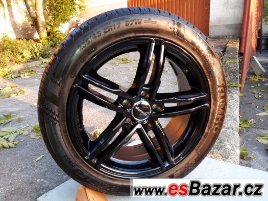 Prodám letní sadu 5x112 R17 Alukola + Pneu – fotografie 1