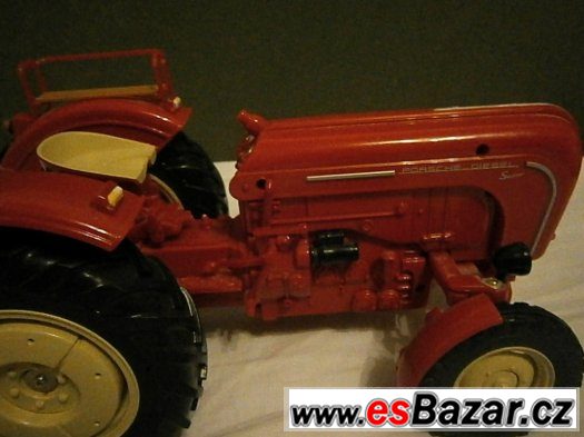 cerveny traktor na ovladani zn.Porsche diesel,plne funkcni,l – fotografie 4