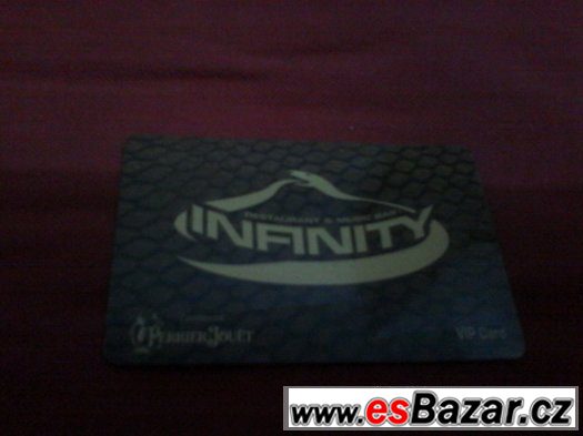 Prodám konzumační kartu do restaurace Infinity – fotografie 1