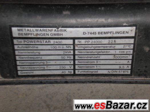 Kvalitní elektrocentrála 2400w – fotografie 5