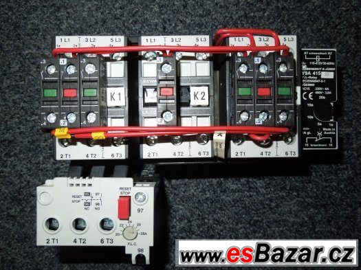 Stykačová kombinace hvězda trojúhelník3x400V/45A22KW – fotografie 1