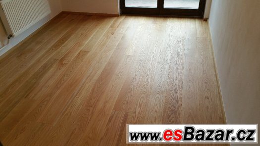 Dřevěná třívrstvá podlaha dub prkno 16cm – fotografie 2