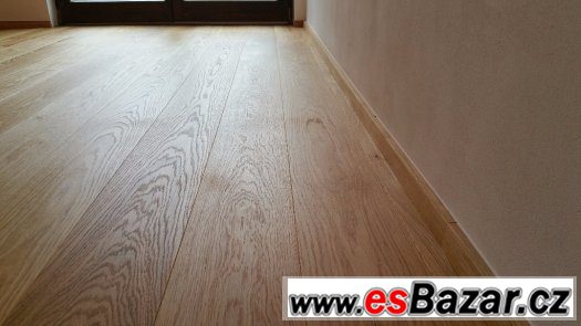 Dřevěná třívrstvá podlaha dub prkno 16cm – fotografie 4