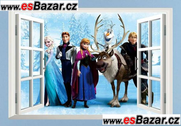 Samonalepovací dekorace Frozen - Ledové království - okno 1. – fotografie 1