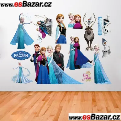 Samonalepovací dekorace Frozen - Ledové království - postavy.
