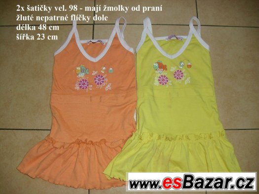2x šatičky pro dvojčata vel. 98 – fotografie 1