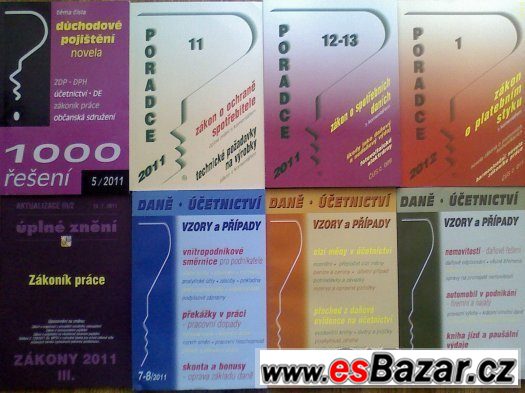 8x Daně - účetnictví - zákony. Vzory a případy. pc 600,- – fotografie 1