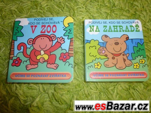 Kniha pro nejmenší:V ZOO, Na zahradě - Podívej se, kdo se sc – fotografie 1