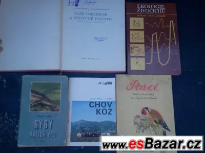 Odborné knihy o zvířatech a myslivosti